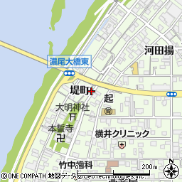 愛知県一宮市起堤町7周辺の地図