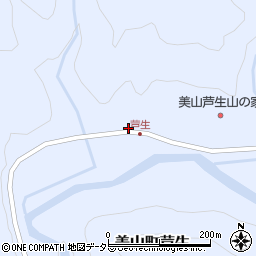 京都府南丹市美山町芦生権見前周辺の地図