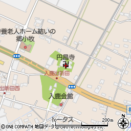 円昌寺周辺の地図