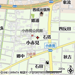 愛知県一宮市小赤見700周辺の地図