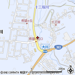 岐阜県瑞浪市陶町大川783-2周辺の地図