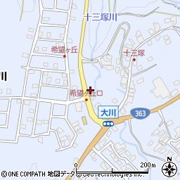 岐阜県瑞浪市陶町大川783周辺の地図