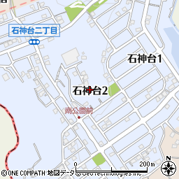 神奈川県中郡大磯町石神台周辺の地図