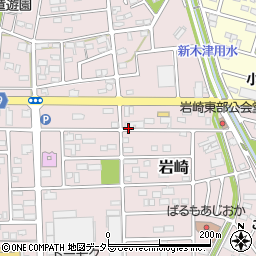 愛知県小牧市岩崎周辺の地図