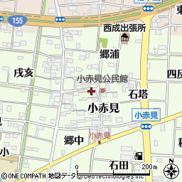 愛知県一宮市小赤見830周辺の地図