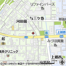 愛知県一宮市起東茜屋964-1周辺の地図