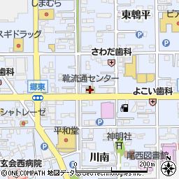 東京靴流通センター　尾西店周辺の地図