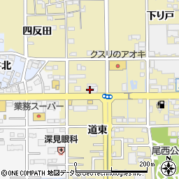 愛知県一宮市三条道東58周辺の地図