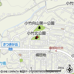 小竹北公園周辺の地図