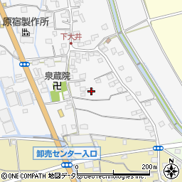 神奈川県小田原市下大井381周辺の地図
