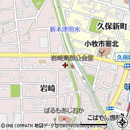 愛知県小牧市岩崎628-1周辺の地図