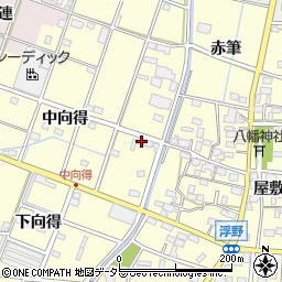 愛知県一宮市千秋町浮野中向得38周辺の地図