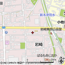愛知県小牧市岩崎656-1周辺の地図