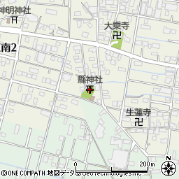 縣神社周辺の地図