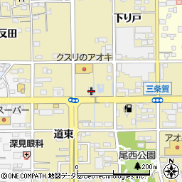 愛知県一宮市三条道東69周辺の地図