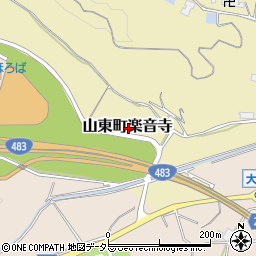 兵庫県朝来市山東町楽音寺周辺の地図