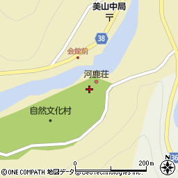 京都府南丹市美山町中下向周辺の地図