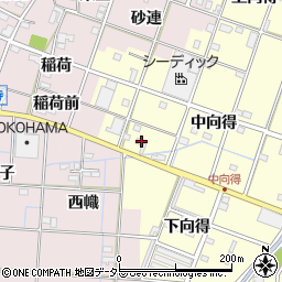 愛知県一宮市千秋町浮野中向得354周辺の地図