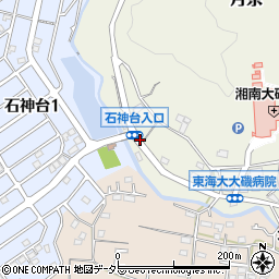 湘南大磯住宅入口周辺の地図