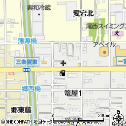 日乃屋カレー 一宮店周辺の地図