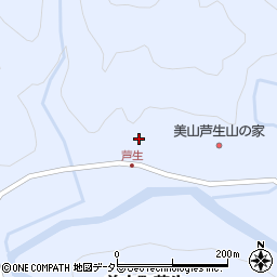 京都府南丹市美山町芦生須後周辺の地図