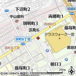 焼肉太郎 一宮店周辺の地図