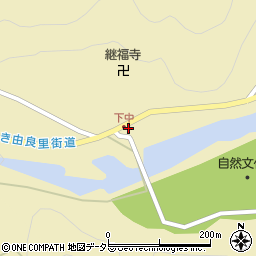 京都府南丹市美山町中下前上ミ周辺の地図