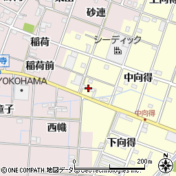 愛知県一宮市千秋町浮野中向得351周辺の地図