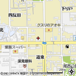 やすみ時間一宮店周辺の地図