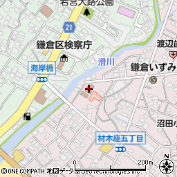 鎌倉市医師会 鎌倉ヘルパーステーション周辺の地図