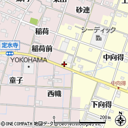 愛知県一宮市千秋町浮野中向得346周辺の地図