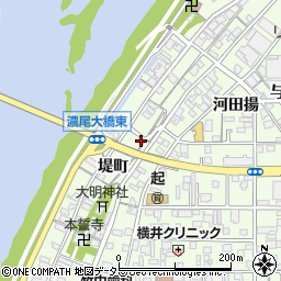 愛知県一宮市起堤町92-1周辺の地図