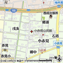 愛知県一宮市小赤見856-3周辺の地図