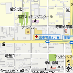 ジョーシン一宮尾西店周辺の地図