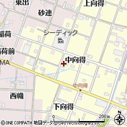 愛知県一宮市千秋町浮野中向得359周辺の地図