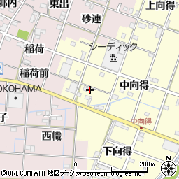 愛知県一宮市千秋町浮野中向得353周辺の地図