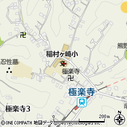 神奈川県鎌倉市極楽寺周辺の地図