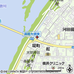愛知県一宮市起堤町94周辺の地図