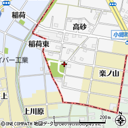 五明公園トイレ周辺の地図