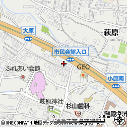 静岡県御殿場市萩原238-8周辺の地図