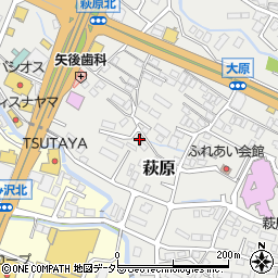静岡県御殿場市萩原96周辺の地図