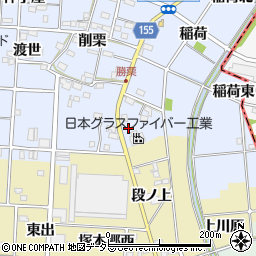 愛知県一宮市千秋町勝栗向得西30周辺の地図