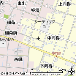 愛知県一宮市千秋町浮野中向得331周辺の地図