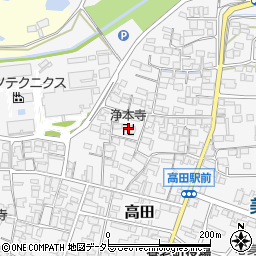 浄本寺周辺の地図