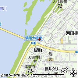 愛知県一宮市起堤町93周辺の地図