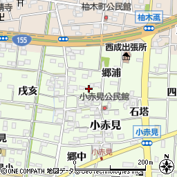 愛知県一宮市小赤見827周辺の地図