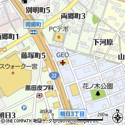ゲオ一宮名岐バイパス店周辺の地図