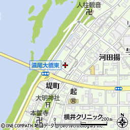 愛知県一宮市起堤町83周辺の地図