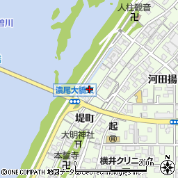 愛知県一宮市起堤町88周辺の地図