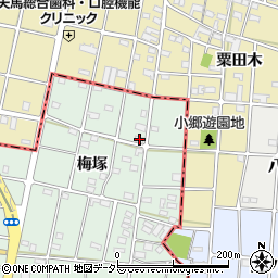 愛知県一宮市千秋町加納馬場梅塚27周辺の地図